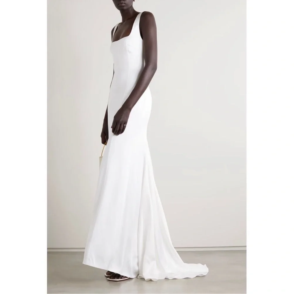 NWT Galvan London Hampshire Satin Crepe Bridal Gown - Size 10/12 - Picture 1 of 10
